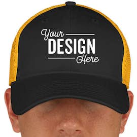 Canada - New Era 39THIRTY Stretch Fit Mesh Hat - Color: Black / Gold