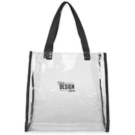 Clear Game Day Tote - Color: Clear / Black