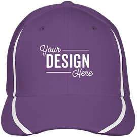 Sport-Tek Flexfit Colorblock Performance Hat - Color: Purple / White
