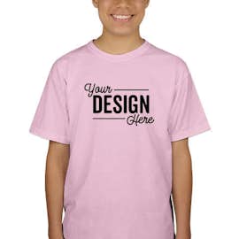 Canada - Gildan Youth 100% Cotton T-shirt - Color: Light Pink