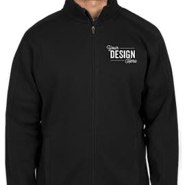 Devon & Jones Full Zip Sweater Fleece Jacket - Color: Black