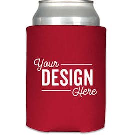 Foldable Can Cooler - Color: Red