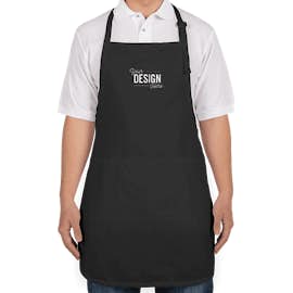 Port Authority Stain Release Full Length Apron - Embroidered - Color: Black