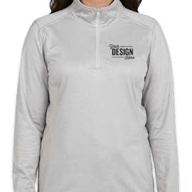 The North Face Women's Tech Quarter Zip Fleece Pullover - Color: Light Grey Heather