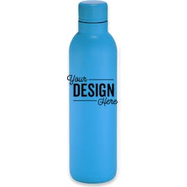 17 oz. Thor Matte Copper Vacuum Insulated Water Bottle - Color: Process Blue