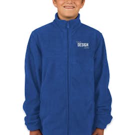 Harriton Youth Full Zip Fleece Jacket - Color: True Royal