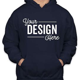 Gildan Midweight 50/50 Pullover Hoodie - Color: Navy