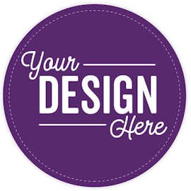 Full Color 4 in. Circle Magnet - Color: Team Purple