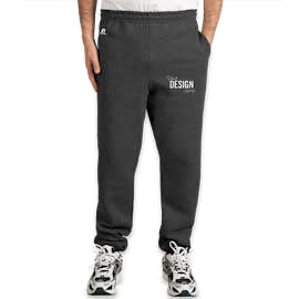 Russell Athletic Dri Power Closed Bottom Sweatpants - Color: Black Heather