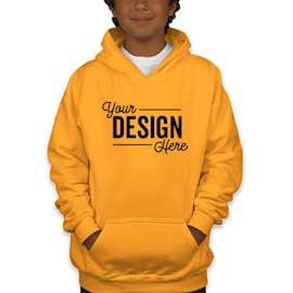 Gildan Youth Midweight 50/50 Pullover Hoodie - Color: Gold