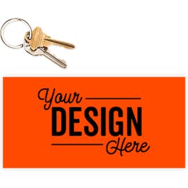 7.5 in. x 3.75 in. Rectangular Bumper Sticker - Color: Orange
