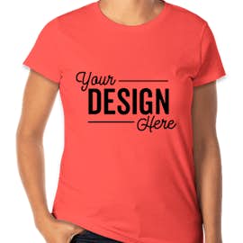 Anvil Women's Jersey T-shirt - Color: Coral