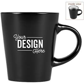 12 oz. Ceramic Two-Tone Noir Mug - Color: Black / White