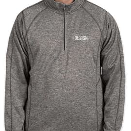 OGIO Endurance Reflective Heather Performance Quarter Zip Pullover - Color: Diesel Grey