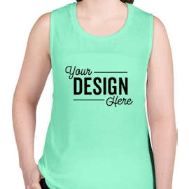 Bella + Canvas Women's Flowy Muscle Tank - Color: Mint