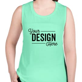 Bella + Canvas Women's Flowy Muscle Tank - Color: Mint