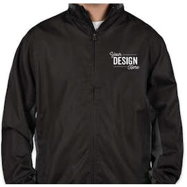 Port Authority Core Colorblock Full Zip Jacket - Color: Black / Battleship Grey