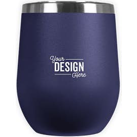 Laser Etched 12 oz. Insulated Tumbler Gift Set - Color: Navy