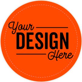 Full Color 2.5 in. Circle Roll Labels (500 per roll) - Color: Orange