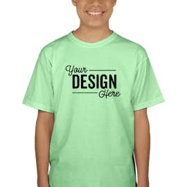 Canada - Gildan Youth 100% Cotton T-shirt - Color: Mint Green