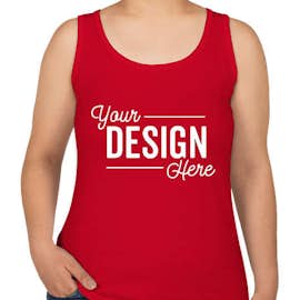 Anvil Women's Jersey Tank - Color: Red