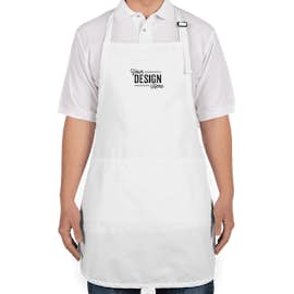 Port Authority Stain Release Full Length Apron - Embroidered - Color: White