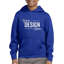 Sport-Tek Youth Performance Pullover Hoodie - Color: Royal