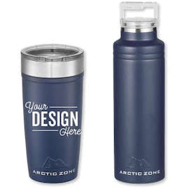 20 oz. Arctic Zone Copper Vacuum Insulated Drinkware Gift Set - Color: Navy