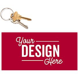 7.5 in. x 3.75 in. Rectangular Bumper Sticker - Color: Cardinal