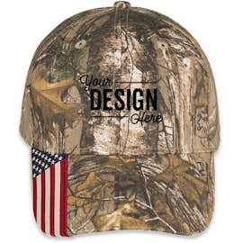Outdoor Cap Realtree Xtra® Camo American Flag Hat - Color: Realtree Edge