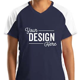 Augusta Women's Cutter Jersey - Color: Navy / White