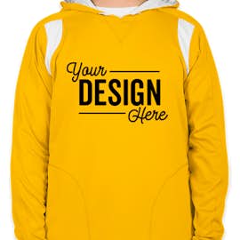 Team 365 Contrast Performance Pullover Hoodie - Color: Sport Athletic Gold / White