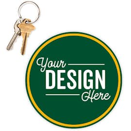 5.5 in. Circle Car Magnet w/ contrast trim - Color: Forest Green / Athletic Gold