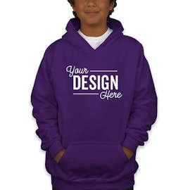 Gildan Youth Midweight 50/50 Pullover Hoodie - Color: Purple
