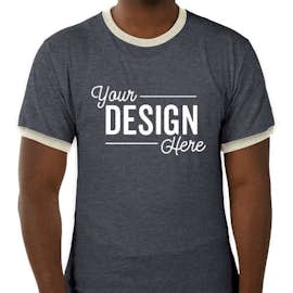 Canada - Champion Premium Fashion Ringer T-shirt - Color: Navy Heather / Chalk White