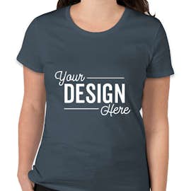 Royal Apparel Women's USA-Made Slim Fit Organic T-shirt - Color: Pacific Blue