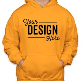 Gildan Midweight 50/50 Pullover Hoodie - Color: Gold