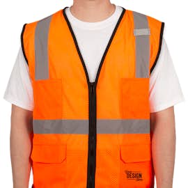 ML Kishigo Class 2 Pocket Mesh Safety Vest - Color: Orange