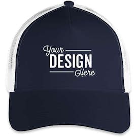 Sport-Tek Competitor Mesh Back Hat - Color: True Navy/ White