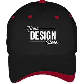 Sportsman Two-Tone Hat - Color: Black / Red
