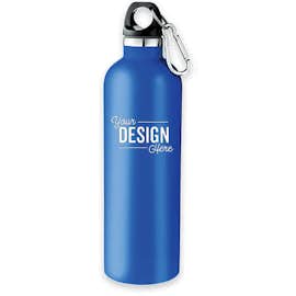 18 oz. Vacuum Insulated Water Bottle with Carabiner - Color: Blue