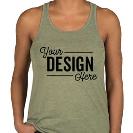 Anvil Women's Racerback Freedom Tank - Color: Heather City Green