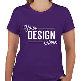 Canada - Gildan Women's 100% Cotton T-shirt - Color: Purple