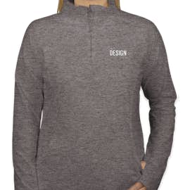 Sport-Tek Women's Performance Half Zip Pullover - Color: Charcoal Grey Heather