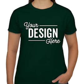 Canada - Gildan Ultra Cotton Women's T-shirt - Color: Forest Green