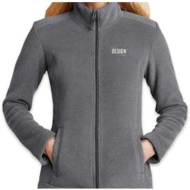 Port Authority Women's Ultra Warm Brushed Fleece Jacket - Color: Gusty Grey / Sterling Grey