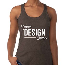 Next Level Women's Tri-Blend Racerback Tank - Color: Macchiato