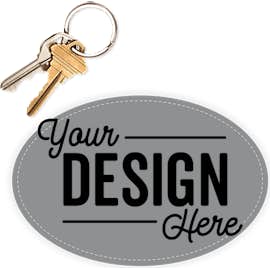 6 in. x 4 in. Oval Bumper Sticker - Color: Metallic Silver