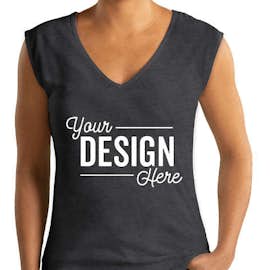 Next Level Women's Slim Fit Festival V-Neck Tank - Color: Antique Denim