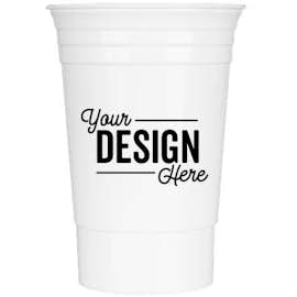 16 oz. Reusable Plastic Party Cup - Color: White